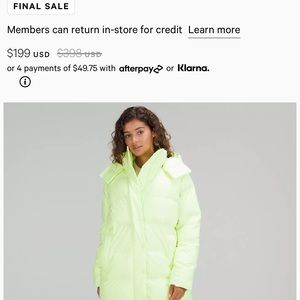 Lululemon Wunder Buff Long Jacket